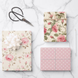 Rosenfreude Geschenkpapier Set