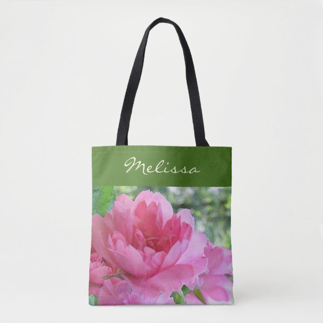 Rosengarten Blume Blumenstrauß Tasche (Vorderseite)