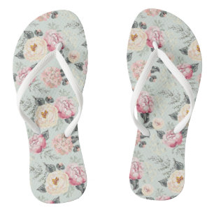 Rosengarten-Blume Flip Flops