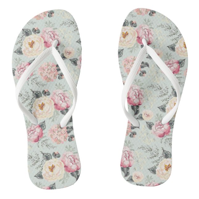 Rosengarten-Blume Flip Flops (Fußbett)