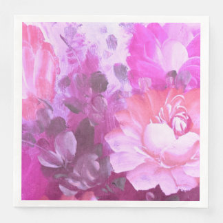 Rosengarten Blume Vintag Wasserfarbe Serviette