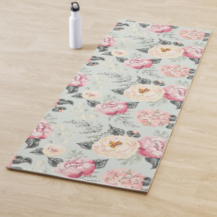 Rosengarten-Blume Yogamatte