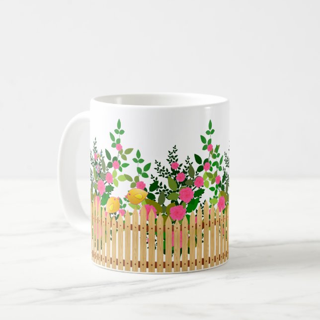 Rosengarten Fest - Elegante Kunst, Dichtung und Mu Kaffeetasse (Vorderseite Links)