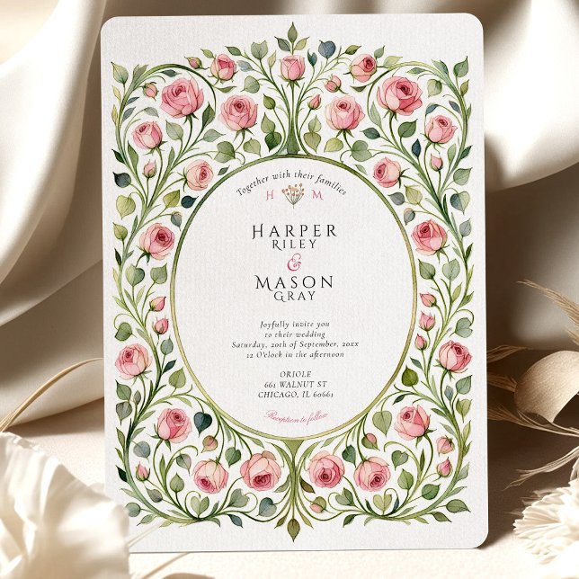 Rosengarten Hochzeit im Grünen Einladung (Von Creator hochgeladen)