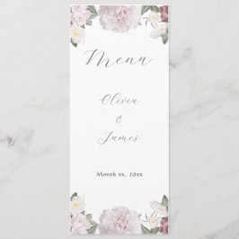 Rosengarten Hochzeit Menükarte