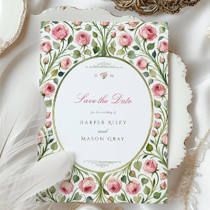Rosengarten Hochzeitskarte Save the Date Einladung