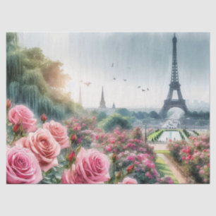 Rosengarten Paris Botanisches Gewebe Seidenpapier