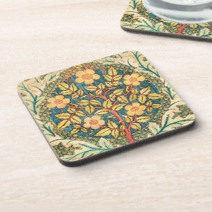Rosengirlande - William Morris - Vintage Kunst Unt Getränkeuntersetzer