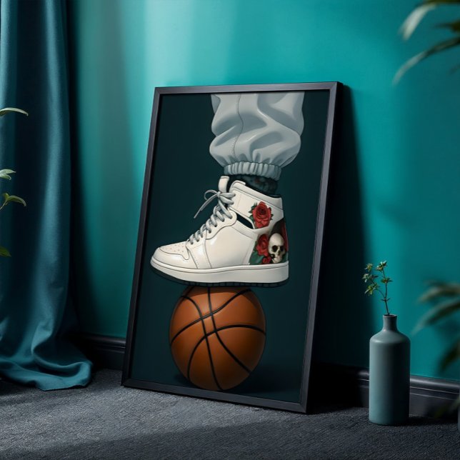 Rosengürtel-High-Tops auf Basketball Poster (Von Creator hochgeladen)