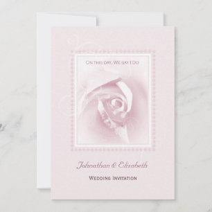 Rosenhochzeit Einladung