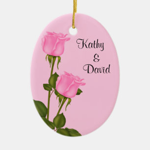 Rosenhochzeit Keramikornament
