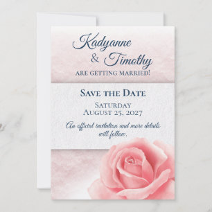 Rosenhochzeit Save The Date