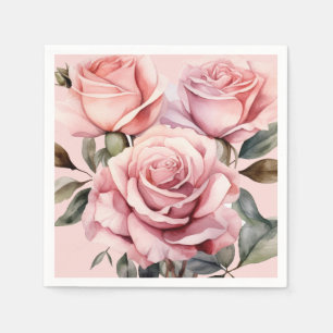 Rosenhochzeit Serviette