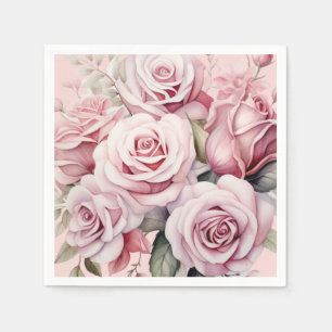 Rosenhochzeit Serviette