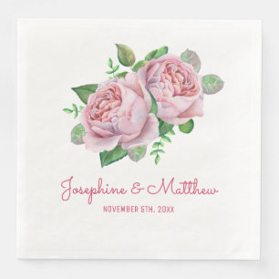 Rosenhochzeit Serviette