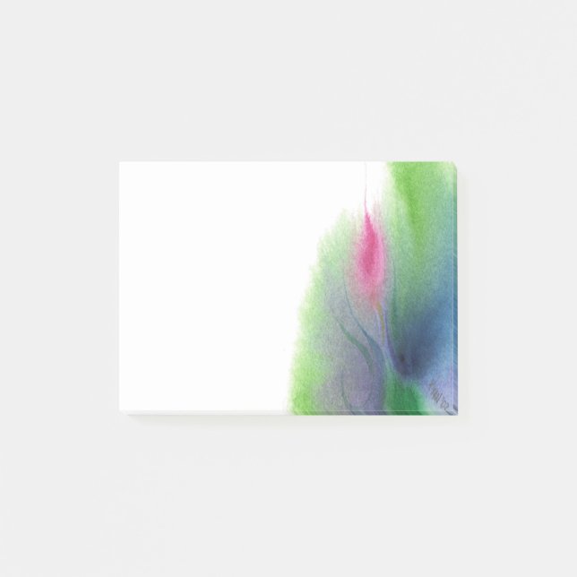 Rosenknospe-Anmerkungen Post-it Klebezettel (Vorderseite)