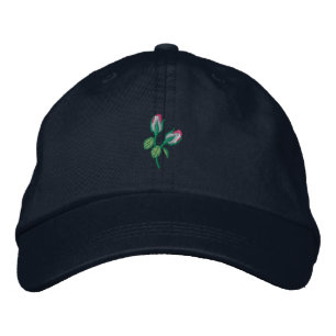 Rosenknospe Bestickte Kappe