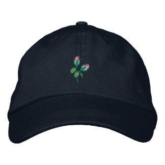 Rosenknospe Bestickte Kappe