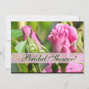 Rosenknospe Bridal Dusche Einladung