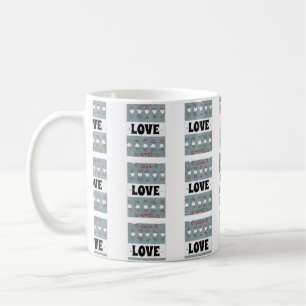 Rosenknospe & Herz Triple Liebe Kaffeetasse