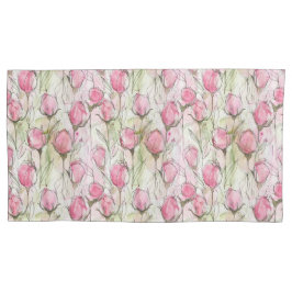 Rosenknospe in Rosa Kissenbezug