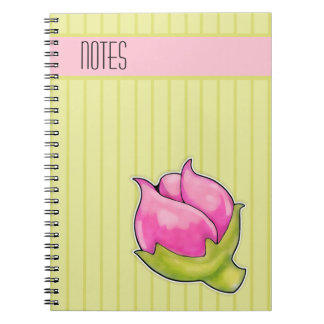 Rosenknospe Joy Green Notebook Notizblock