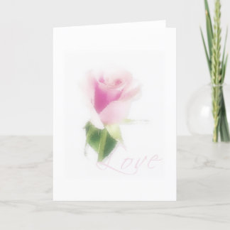 Rosenknospe Karte