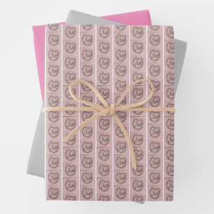 Rosenknospe Liebe Geschenkpapier Set