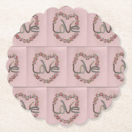 Rosenknospe Liebe Untersetzer