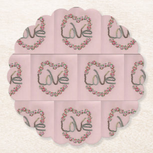 Rosenknospe Liebe Untersetzer