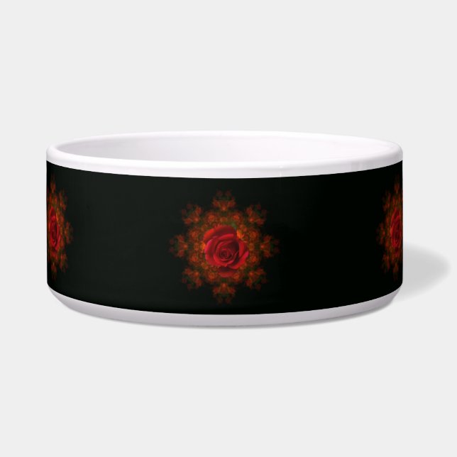 Rosenknospe Pet Bowl Napf (Vorderseite)