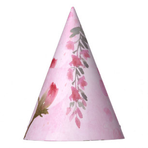 Rosenknospe, Polka Punkte: Sommerblumen. Partyhütchen