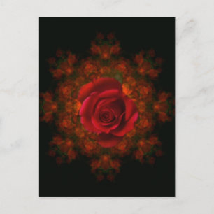 Rosenknospe Postkarte