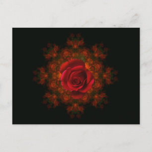 Rosenknospe Postkarte