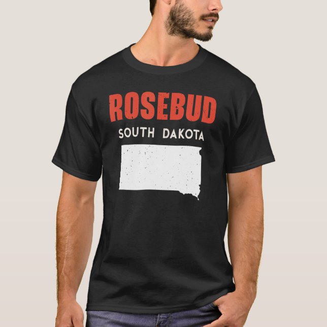 Rosenknospe South Dakota USA Staat America Travel  T-Shirt (Vorderseite)