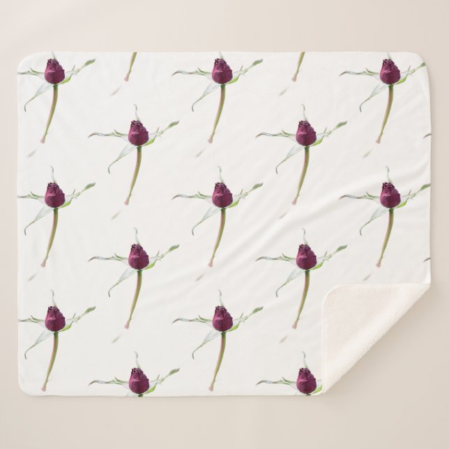 Rosenknospen,  sherpadecke (Vorderseite (Horizontal))
