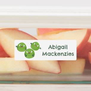 Rosenkohl Cartoon personalisiert Etiketten