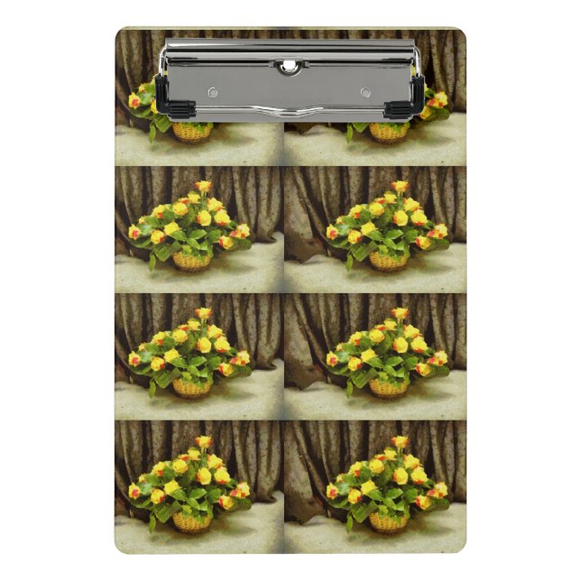 Rosenkörbe Mini Klemmbrett (Vorderseite)