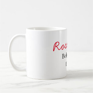 Rosenkörperbutter fügen Sie Ihren Text Namen benut Kaffeetasse