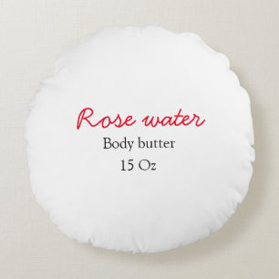 Rosenkörperbutter fügen Sie Ihren Text Namen benut Rundes Kissen