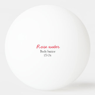 Rosenkörperbutter fügen Sie Ihren Text Namen benut Tischtennisball