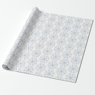 Rosenkranz blühende blaue Blume Geschenkpapier
