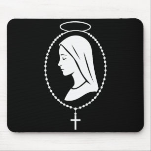 Rosenkranz der Jungfrau Maria - Katholische christ Mousepad