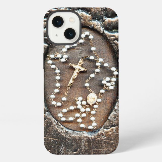 Rosenkranz iPhone Hülle (Rückseite)
