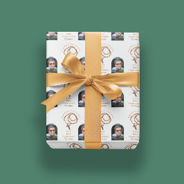 Rosenkranzperlen Heilige Kommunion Foto Katholisch Geschenkpapier