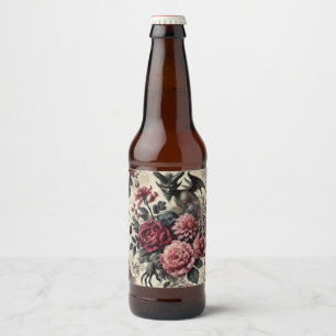 🔥 Rosenkrematorium – Gotisch Viktorianisch Bierflaschenetikett