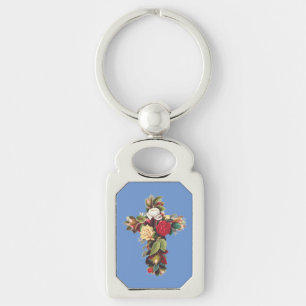 Rosenkreuz Das Rosenkreuz-Symbol der Rosenkreuzer Schlüsselanhänger