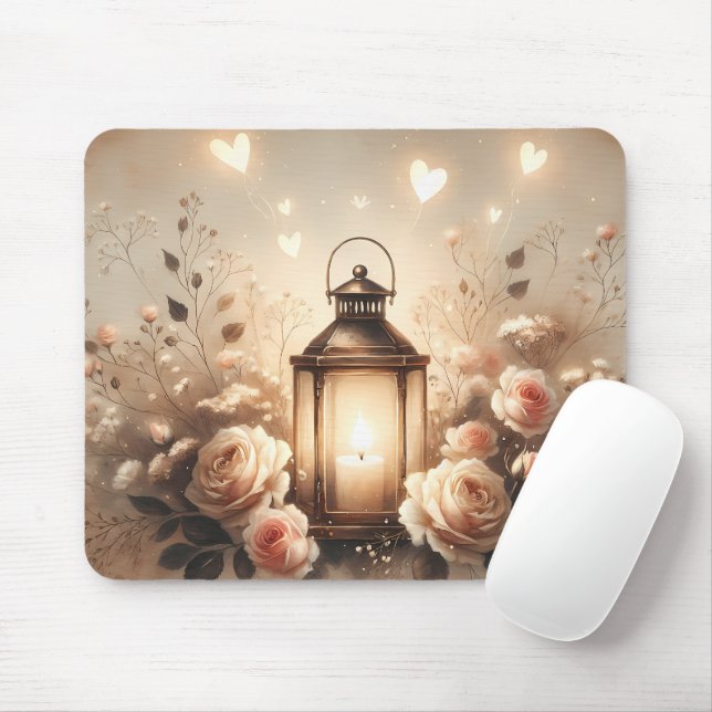 Rosenlaternen-Glanz-Sträuß Mousepad (Mit Mouse)