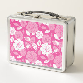 ROSENMUSTER (ROSA) METALL BROTDOSE