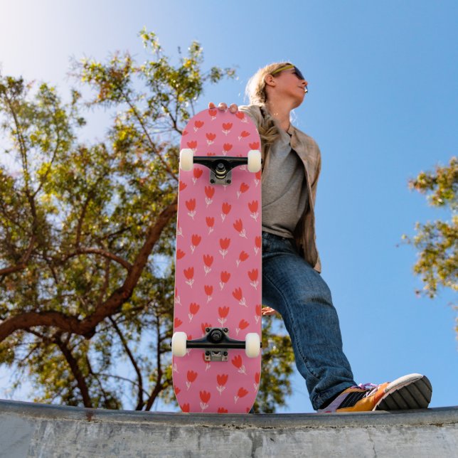 Rosenmuster Skateboard (Außen 1)
